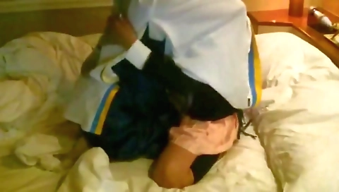 Sexy shemale gets creampied from his cock in her pussy