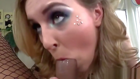 Sexy shemale fucks her boyfriend with a dildo and dildo