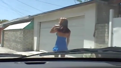 Sexy shemale gets her pussy fucked by a guy in her wide hips