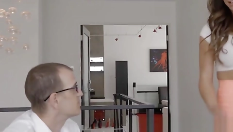 Good looking shemale and her fuck boy are ready for action