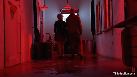 TS Danni Daniels fucks a Straight Couple in The Red Light Restricted