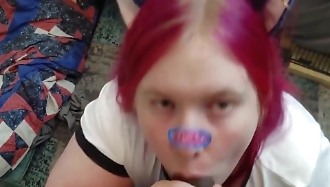 Cute Catgirl Bbw Tranny Gets Cumshot From Bbc Shemale Pov