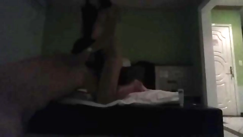Busty brunette takes on a horny guy in front of the camera
