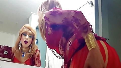 sissy niclo sexy makeup after masturbation blowjobs