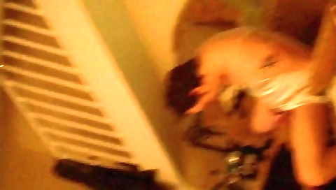 Bright shemale gets fucked while caught cross-dressing