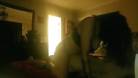 Busty shemale fucks her husband in front of her wife